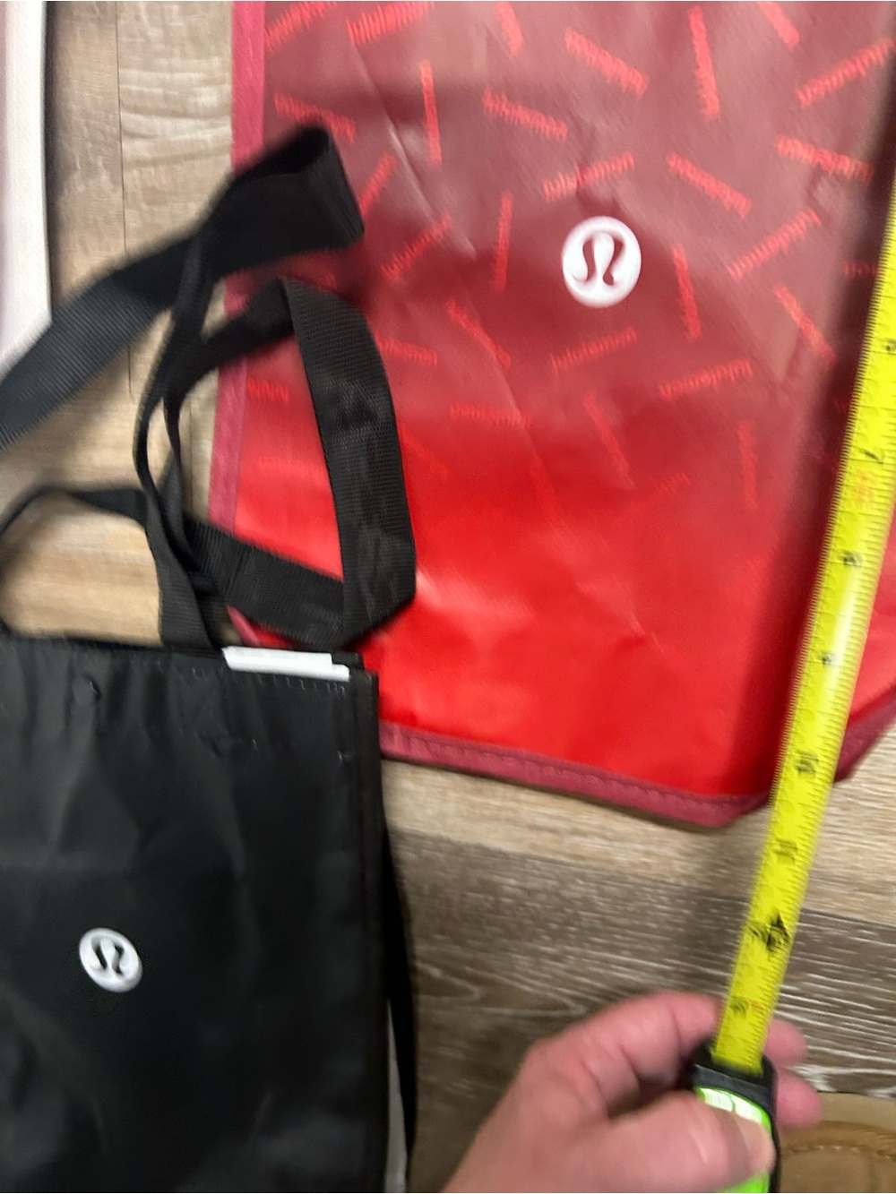 lululemon athletica Reusable Duffel Tote Bags in Red, Black, White - Picture 6 of 7